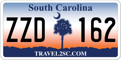 SC license plate ZZD162