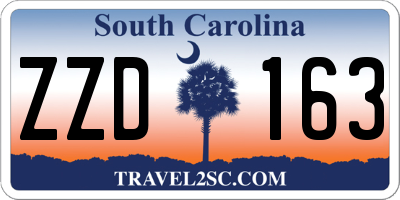 SC license plate ZZD163