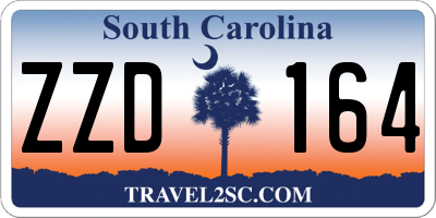 SC license plate ZZD164
