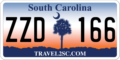 SC license plate ZZD166
