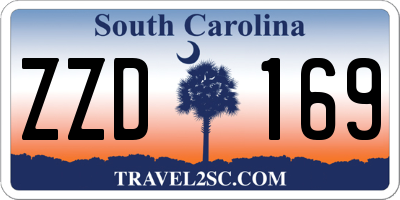 SC license plate ZZD169