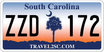 SC license plate ZZD172