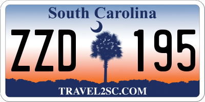 SC license plate ZZD195