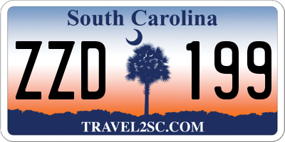 SC license plate ZZD199