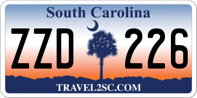 SC license plate ZZD226