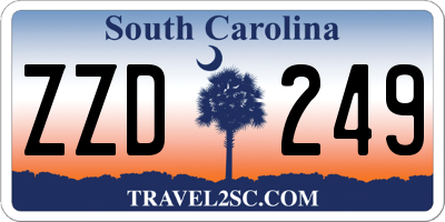 SC license plate ZZD249