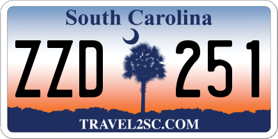 SC license plate ZZD251