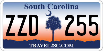 SC license plate ZZD255