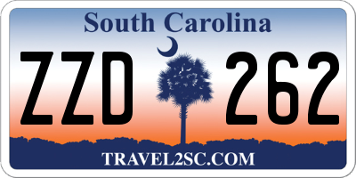 SC license plate ZZD262