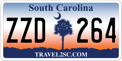 SC license plate ZZD264