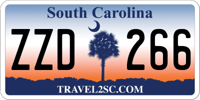 SC license plate ZZD266