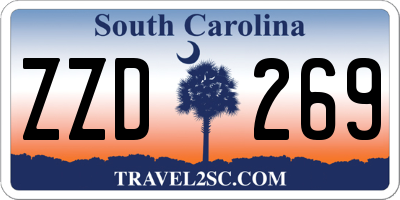 SC license plate ZZD269