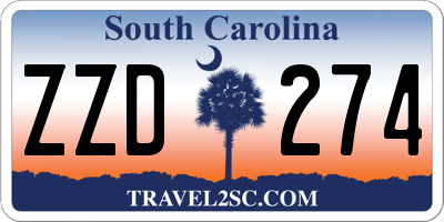 SC license plate ZZD274