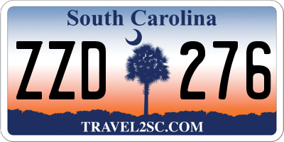 SC license plate ZZD276