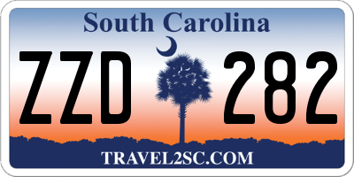 SC license plate ZZD282