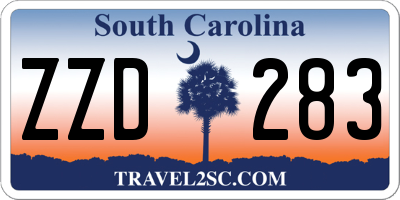 SC license plate ZZD283