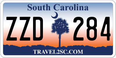 SC license plate ZZD284