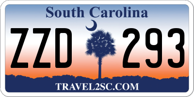 SC license plate ZZD293