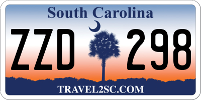 SC license plate ZZD298