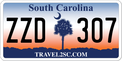 SC license plate ZZD307