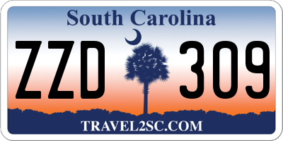 SC license plate ZZD309