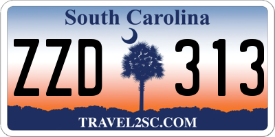 SC license plate ZZD313