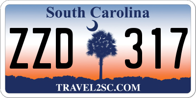 SC license plate ZZD317