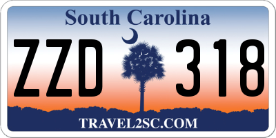 SC license plate ZZD318