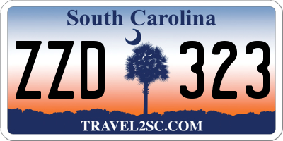 SC license plate ZZD323