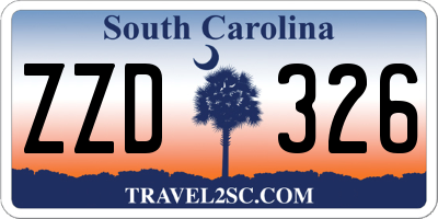 SC license plate ZZD326
