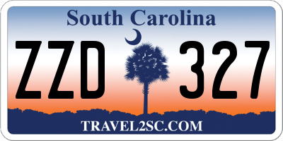 SC license plate ZZD327