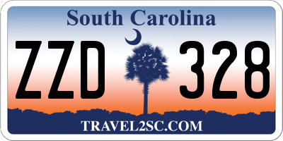 SC license plate ZZD328