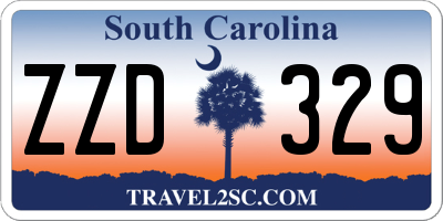 SC license plate ZZD329