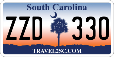 SC license plate ZZD330