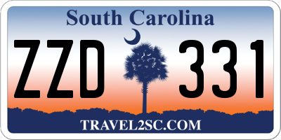 SC license plate ZZD331
