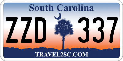 SC license plate ZZD337