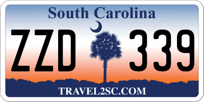 SC license plate ZZD339