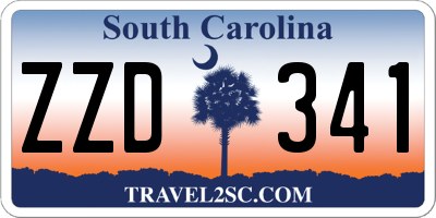 SC license plate ZZD341