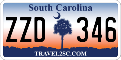 SC license plate ZZD346