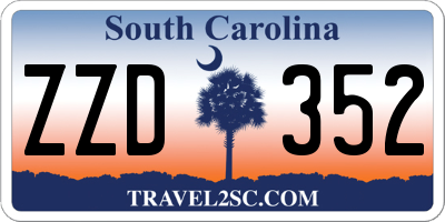 SC license plate ZZD352