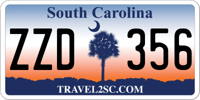 SC license plate ZZD356