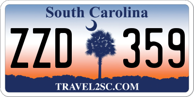 SC license plate ZZD359