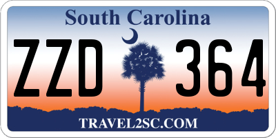 SC license plate ZZD364