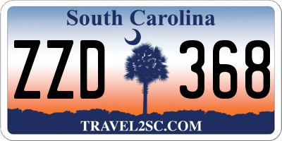 SC license plate ZZD368