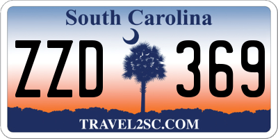 SC license plate ZZD369