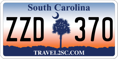 SC license plate ZZD370