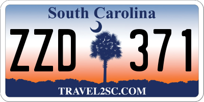 SC license plate ZZD371