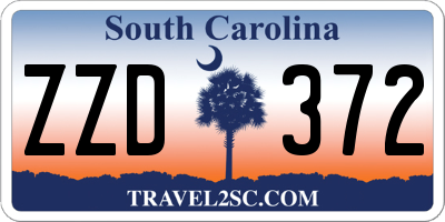 SC license plate ZZD372