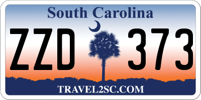 SC license plate ZZD373