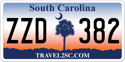 SC license plate ZZD382